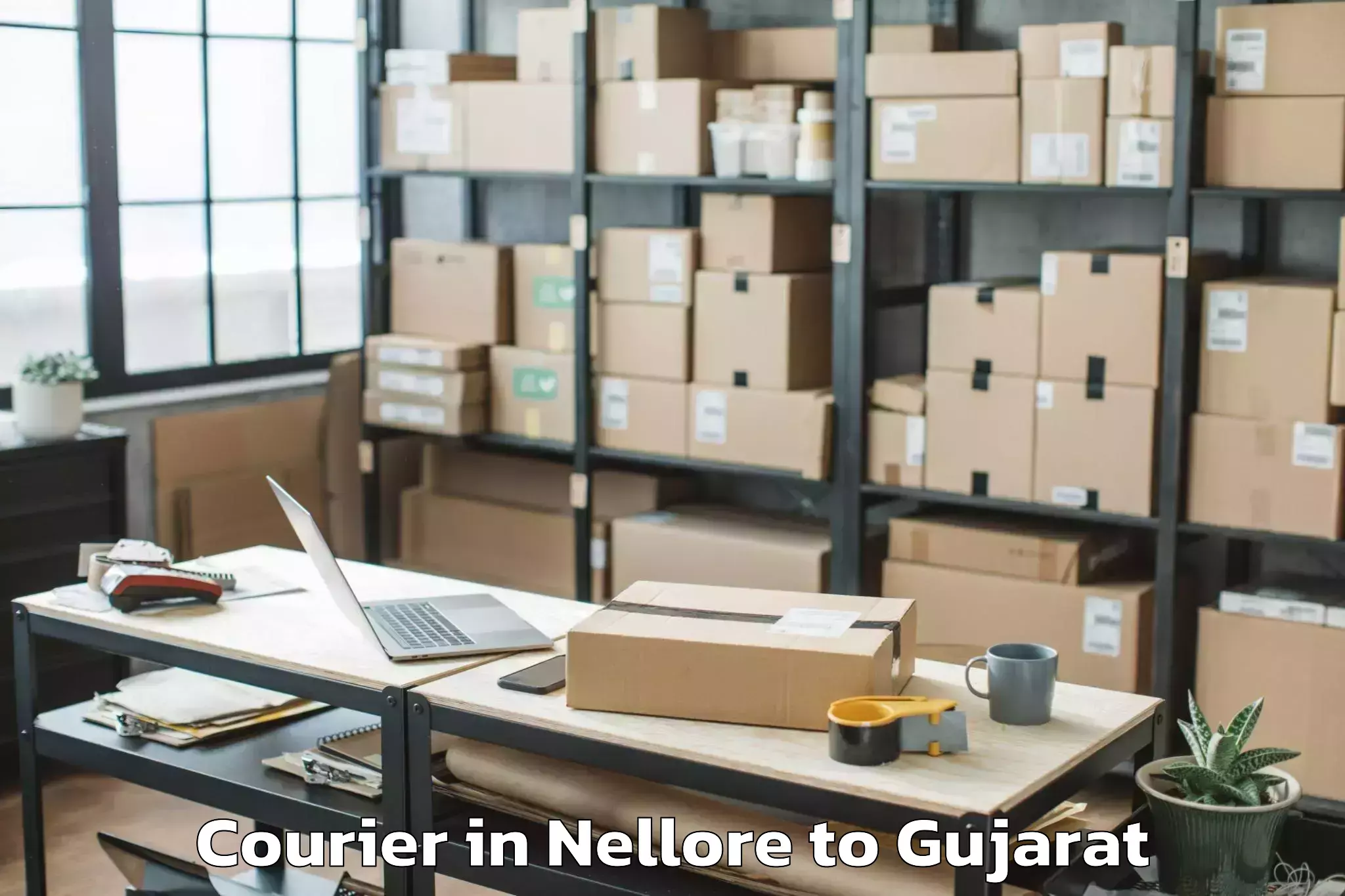 Trusted Nellore to Khedbrahma Courier